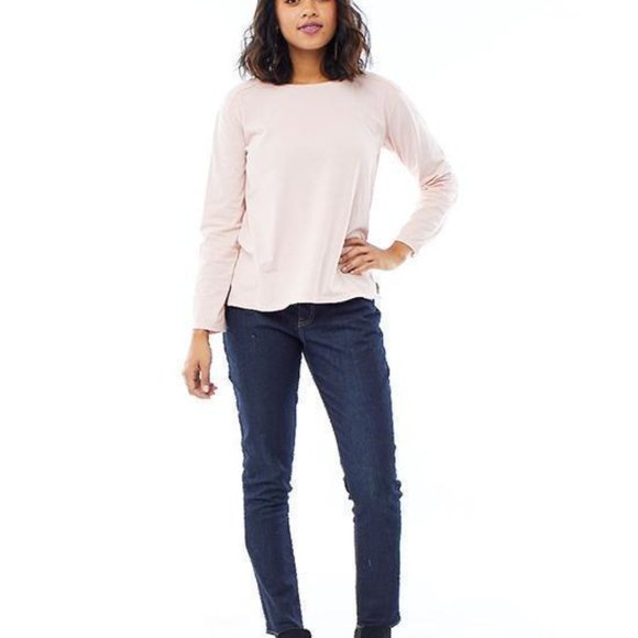 Carve Designs Women's Long Sleeve Tee - Light Pink - Picture 1 of 3